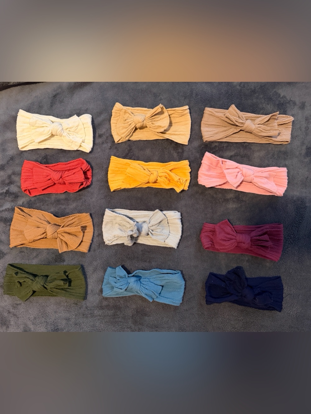 Kids Ribbed Knot Headbands - Multi Color Pack